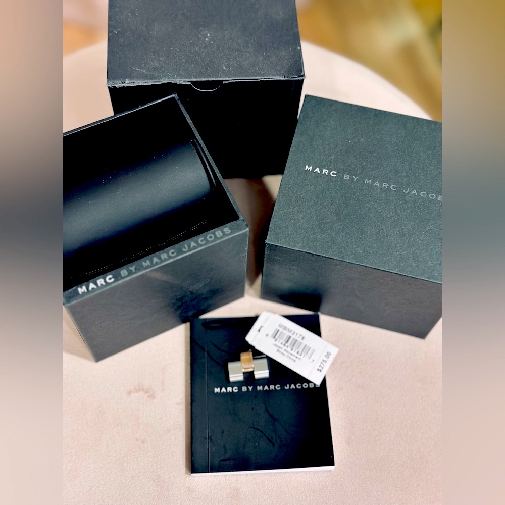 Marc By Marc Jacobs Watch Box Booklet Link  Tag For Blade Chronograph Mbm3178